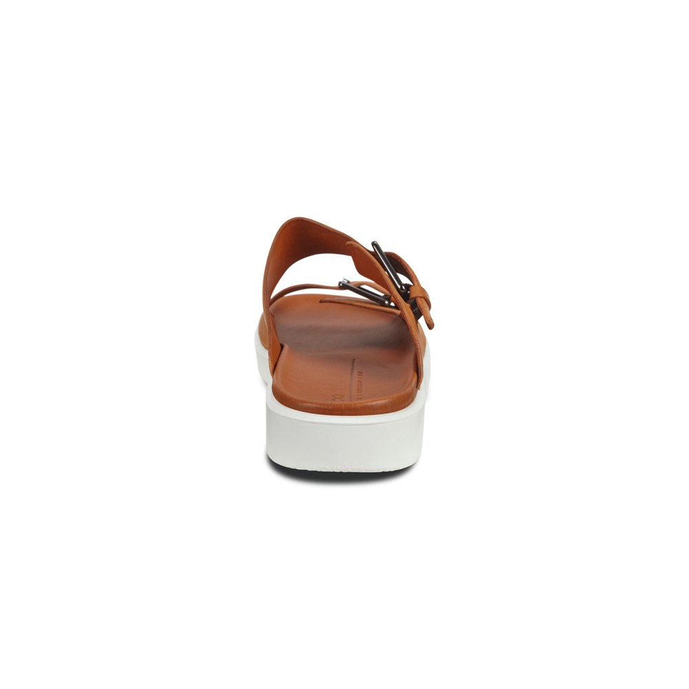 ECCO Mens Slides Brown - Flowt Lx - BUL-698071